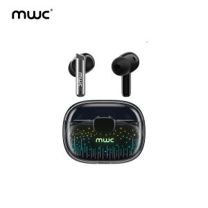 MWC EarPods Pro (MT999) | Bluetooth 5.4 Premium TWS | ANC & ENC (4 mics) | 10mm Driver | RGB Light | 30ms Ultra Low Latency | iPx6 Water Resistance | 40Hours Playtime