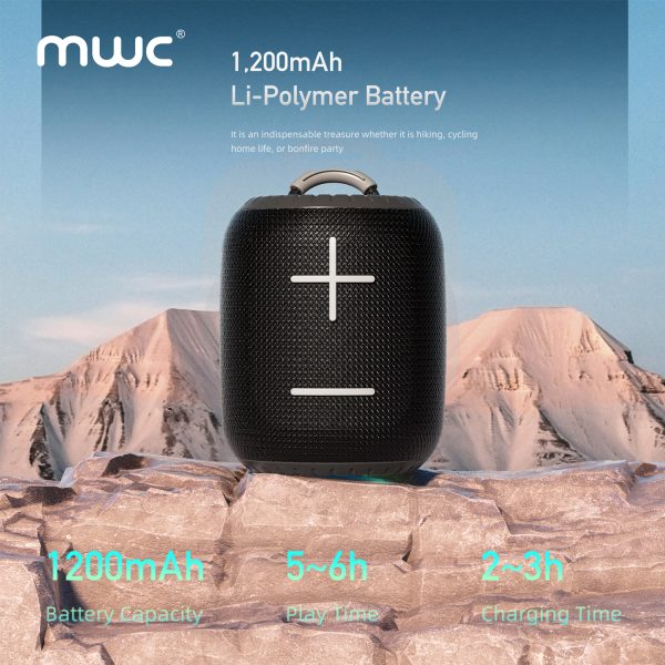 MWC WonderBoom (MS01) | Bluetooth 5.4 6W Speaker | Premium Quality | TWS Function | RGB Light | IPx4 Water Resistance | 6H Playtime | 1 Year Warranty| - Image 6