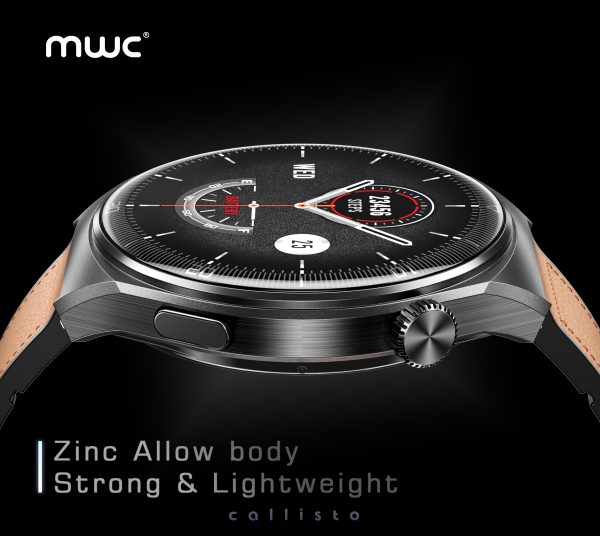 MWC CALLISTO Watch Pro | MW01 | BT 5.4 | 1.43" Super Smooth HD AMOLED Display  | Premium Quality | iP68 Water Resistant | Wireless Charging | Zinc Allow Frame | Bluetooth Calling | AI Voice | NFC | 7 to 10 Days Backup | 100+ Sports Mode | Black - Image 7